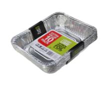 Lemon & Lime Foil Containers with lid 32x26.5x5cm 10pk