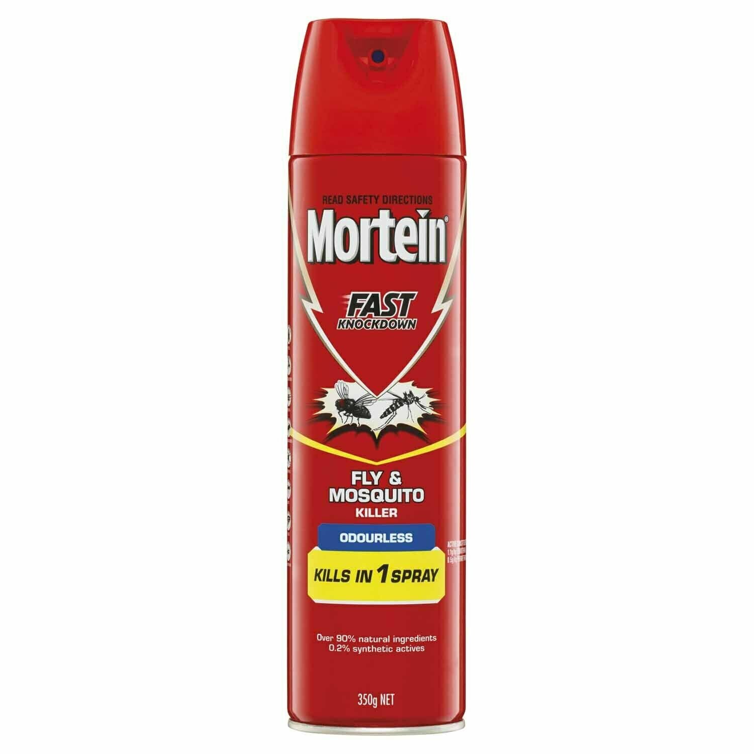 Mortein Odourless Fly & Mosquito Killer Spray 350g