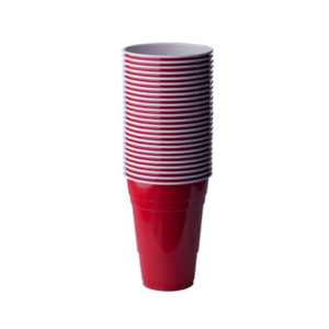 REDD Schooner Cups Red 425ml 25 Pack