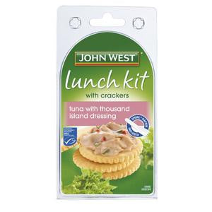John West Lunch Kit with Crackers Tuna & Thousand Island Dressing 108g