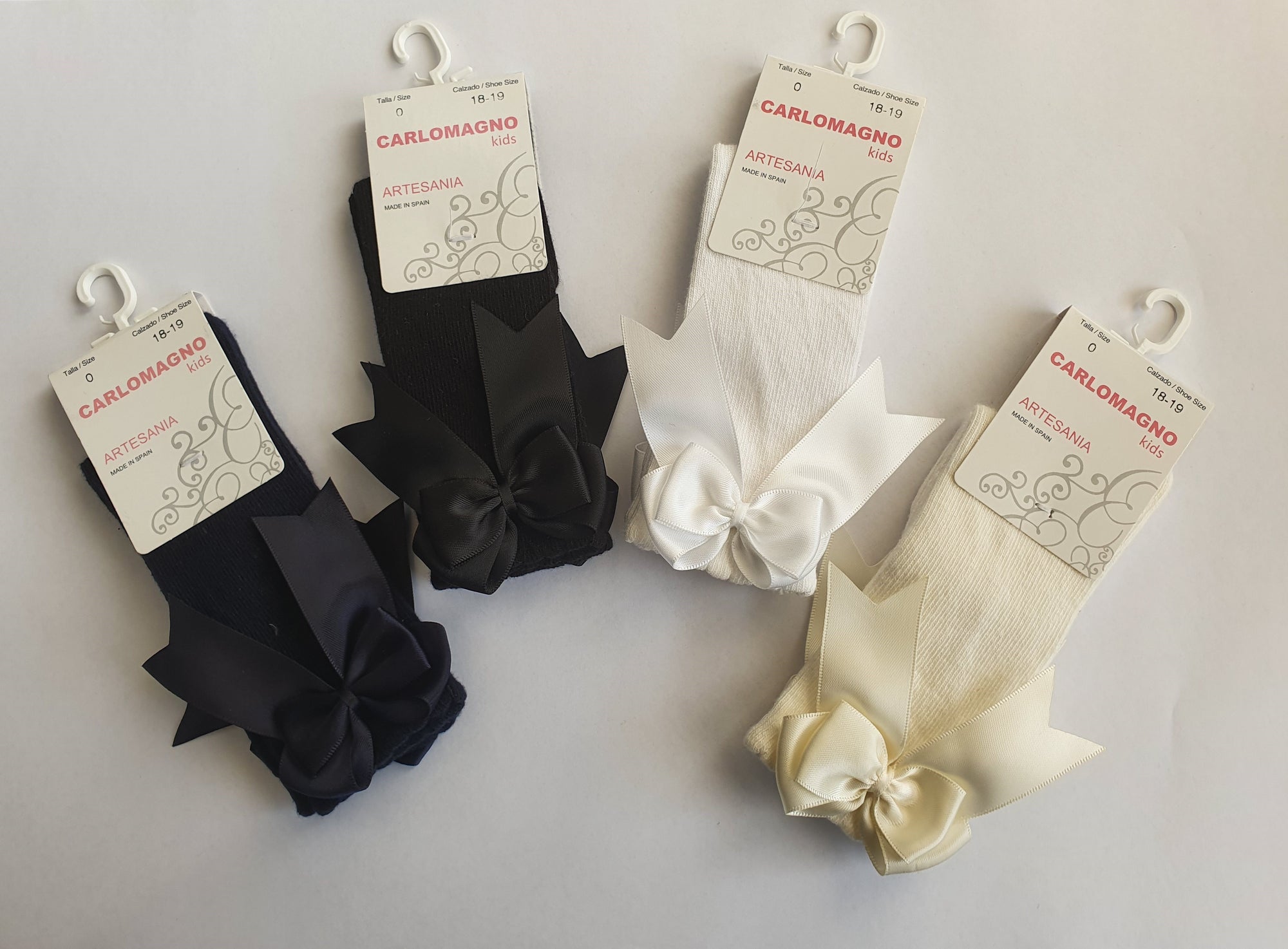 Socks Carlomagno Artesania Knee High Bow