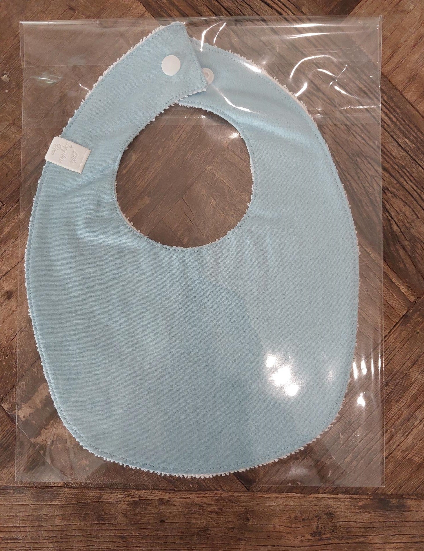 Bib - Press Stud Baby Blue