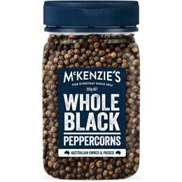 McKenzie's Whole Black Pepper 200g