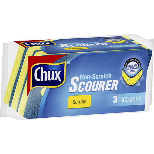 Chux Scrub Kitchen Non-Scratch 3pk