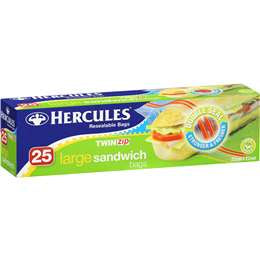 Hercules Large Sandwich Bags 25pk