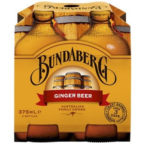 Bundaberg Ginger Beer 375ml 4pk