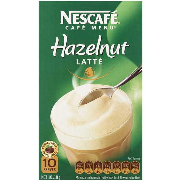 Nescafe Hazelnut Sachet 10pk