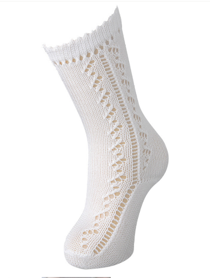 Socks - Carlomagno - 37/55 Knee High Sock / White 000