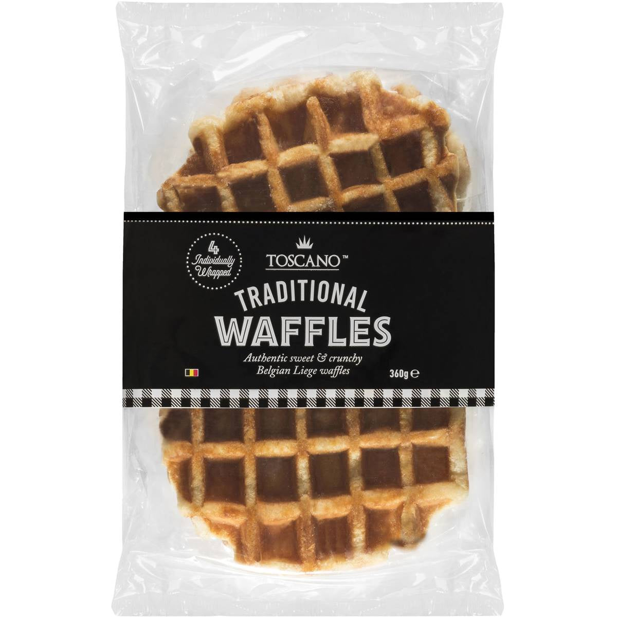 Toscano Waffles Traditional 360g 4pk