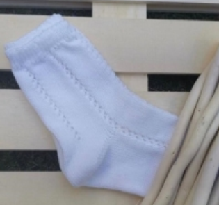 Socks - JC 32000 Perle Openwork Knee High Sock/000 White